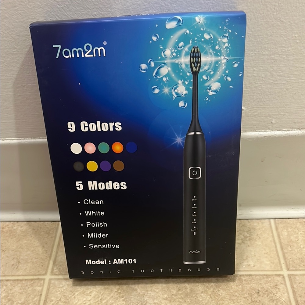 7am2m Black Sonic Toothbrush
